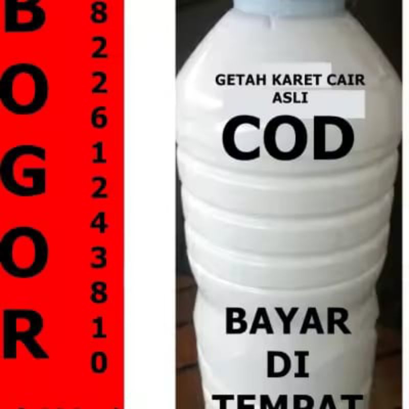 Getah karet cair asli isi 600 mili