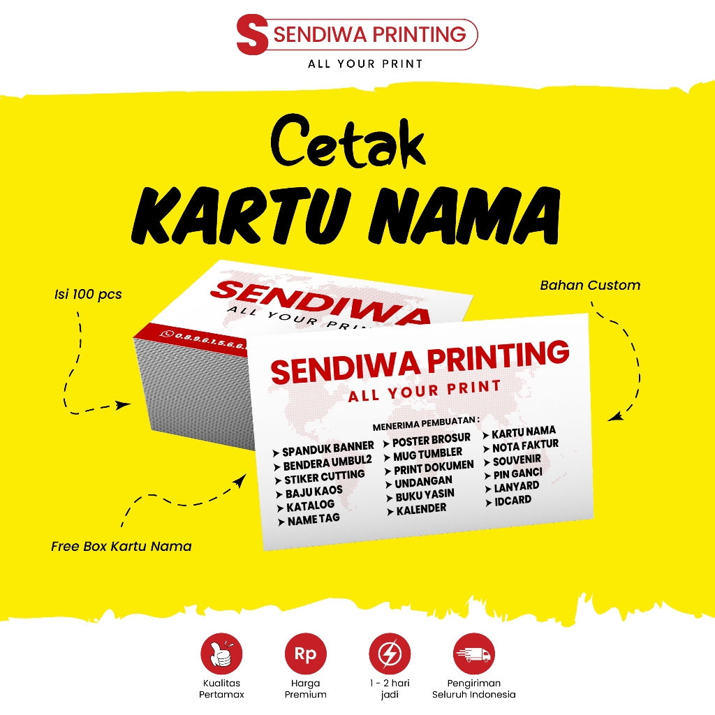 

KARTU NAMA // BUSSINES CARD // TANDA PENGENAL // ID CARD // FREE BOX // LAMINASI