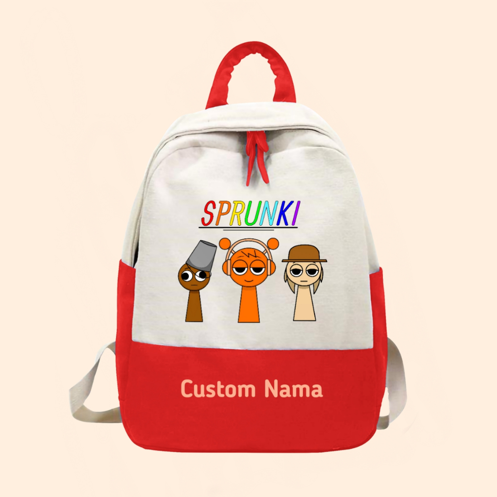 Tas Ransel anak Sprunki Custom Nama