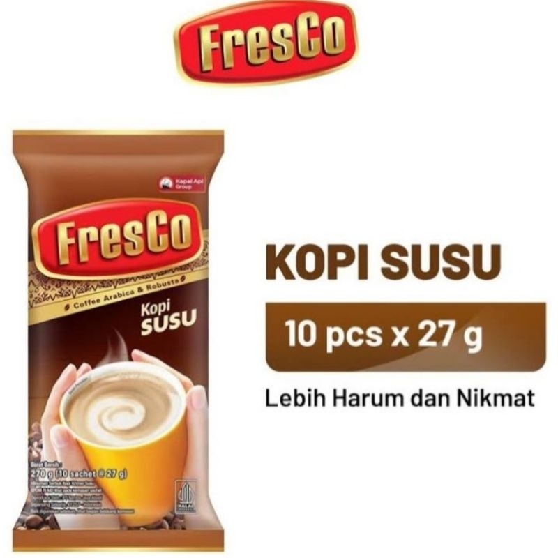 

FRESCO Kopi Susu isi 10 sachet × 27 gram