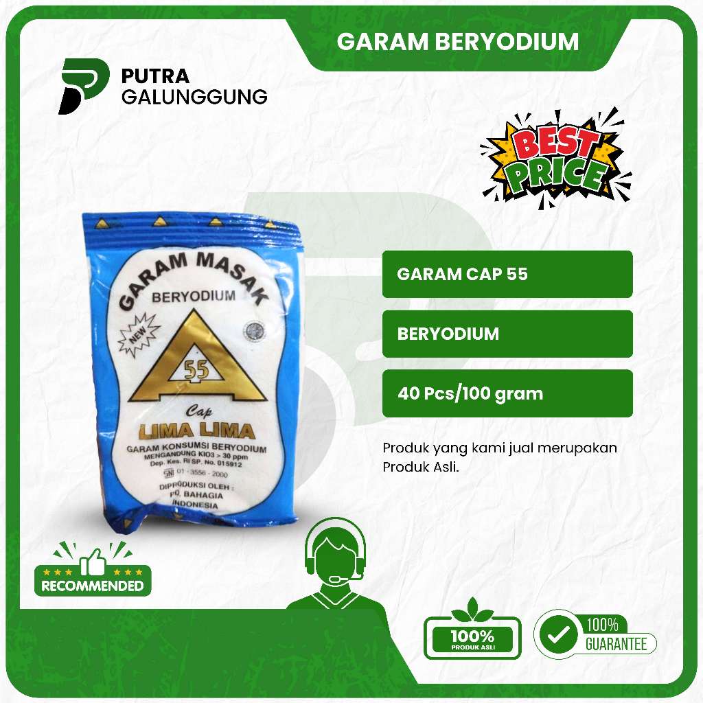 

PROMO SPESIAL AWAL TAHUN GARAM BERYODIUM PRAKTIS DAN TERJANGKAU