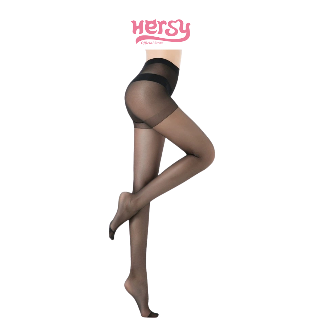 HERSY - Celana Stocking Sexy Transparan Tipis Legging Lingerie Tipis Pantyhose Dewasa