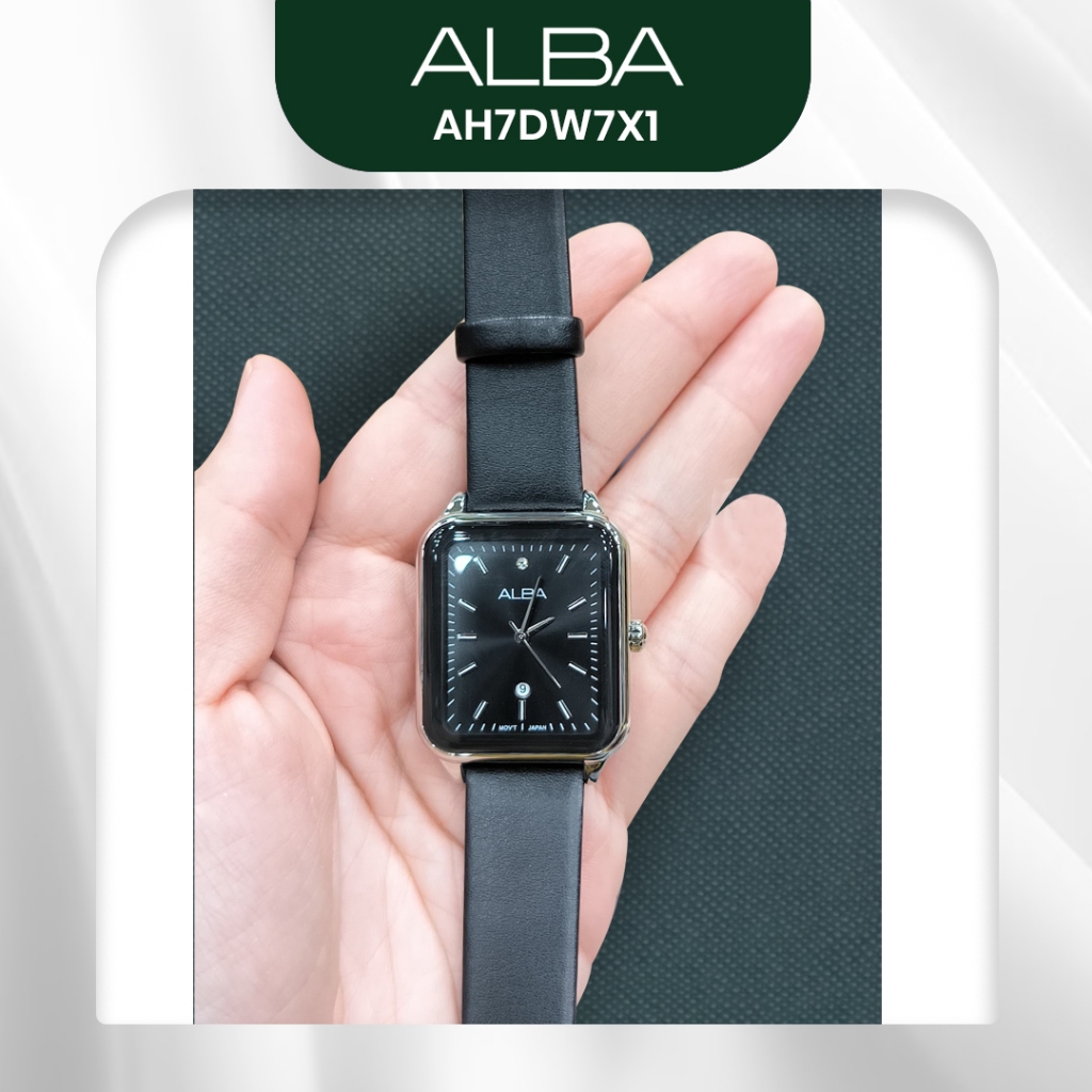 Jam Tangan Wanita Alba AH7DW7X1 Black Dial Original