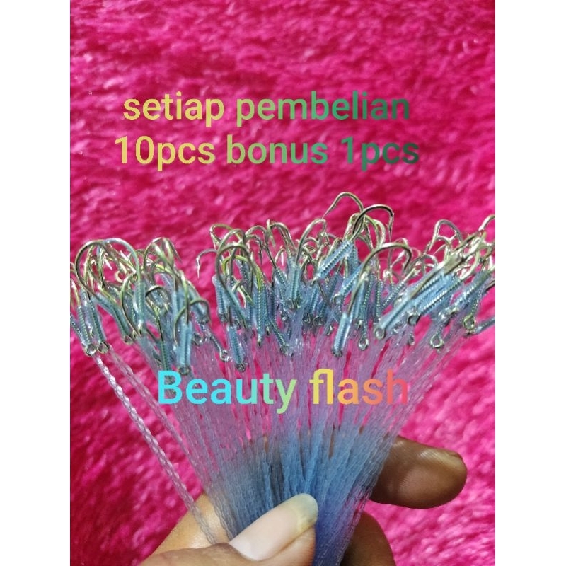 urek kail pancing urek belut sawah siap pakai bahan baja senar biru urek grosir bandung ukuran xs s 