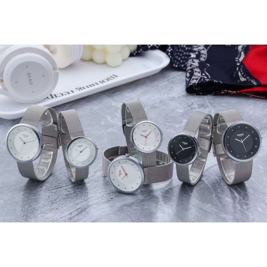 MK MIKE JAM TANGAN COUPLE RANTAI/FREEBOX+BATTERAI CADANGAN/8230