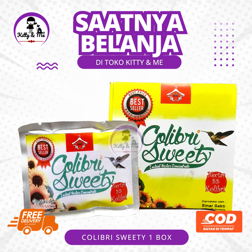 COLIBRI SWEETY 1 BOX - Colibri Sweat Colibri Sweet Nektar Untuk Burung