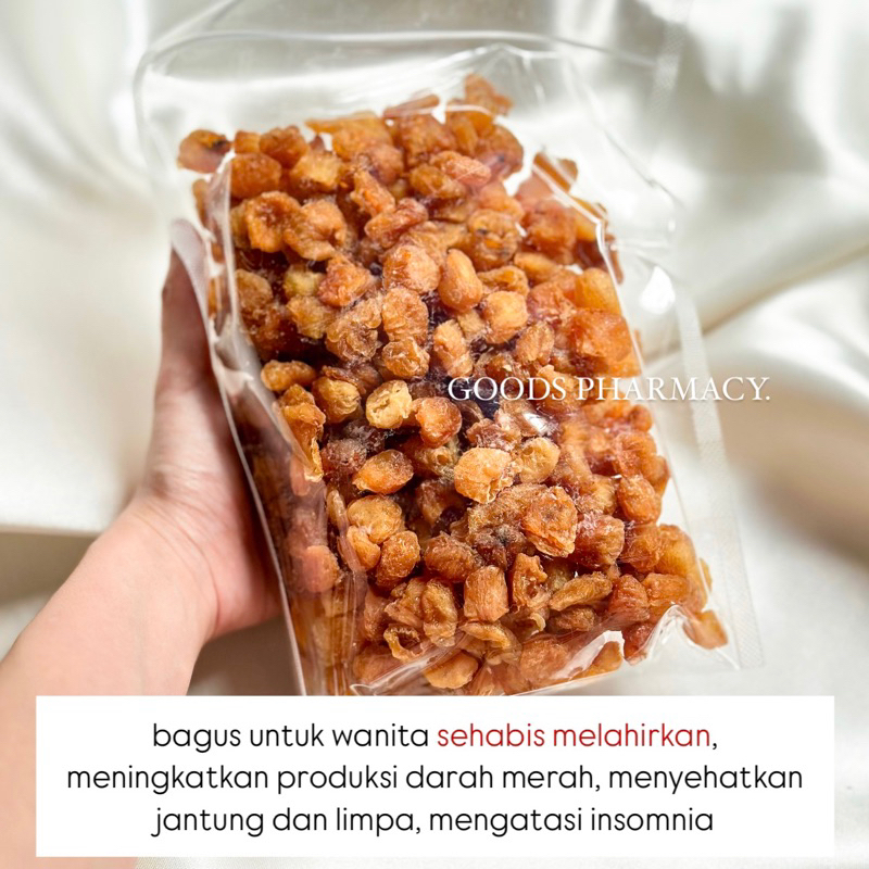 

Longan Kering Thailand 500 Gram Premium / Dried Lengkeng / Kui Yen Rou / Long Yan Gan / Jantung Limpa / Sehabis Melahirkan / Insomnia / Darah Merah