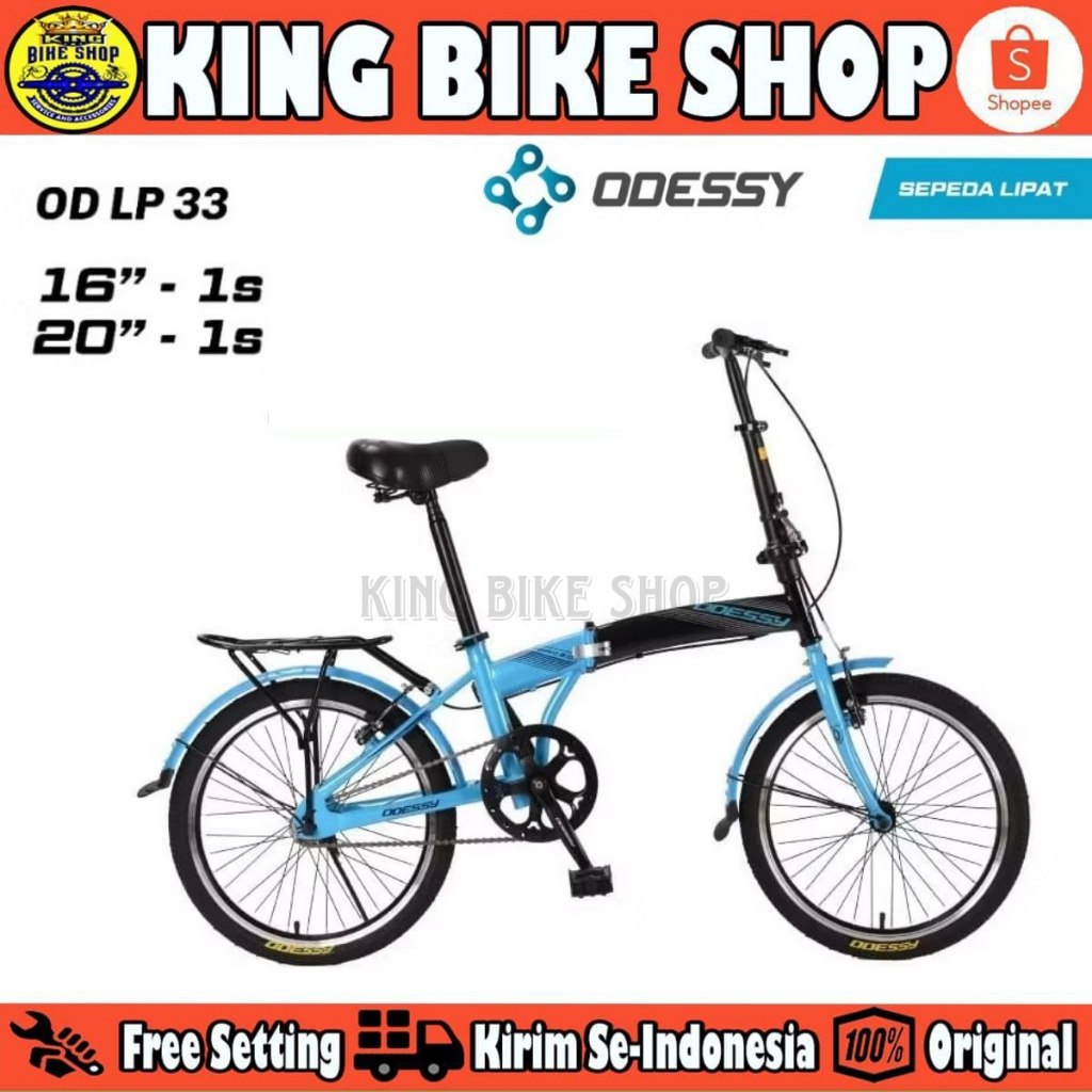 Sepeda Lipat 20 Inch ODESSY RODEO 2.0 LP 20 33 Boncengan Single Speed