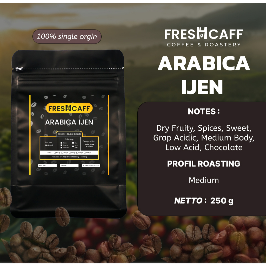 

Kopi Arabica Ijen Kopi Murni 250 gram
