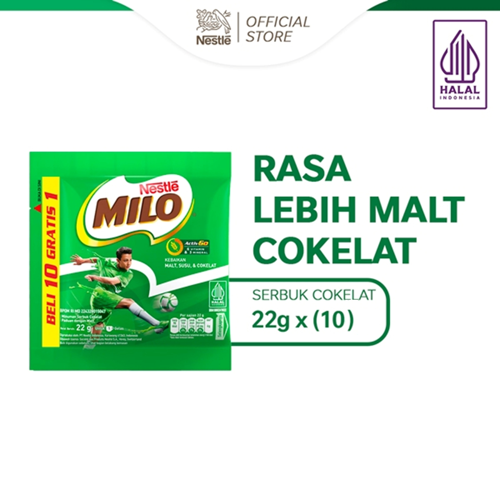 

MILO ACTIV-GO Susu Coklat Renceng 22g - 10pcs