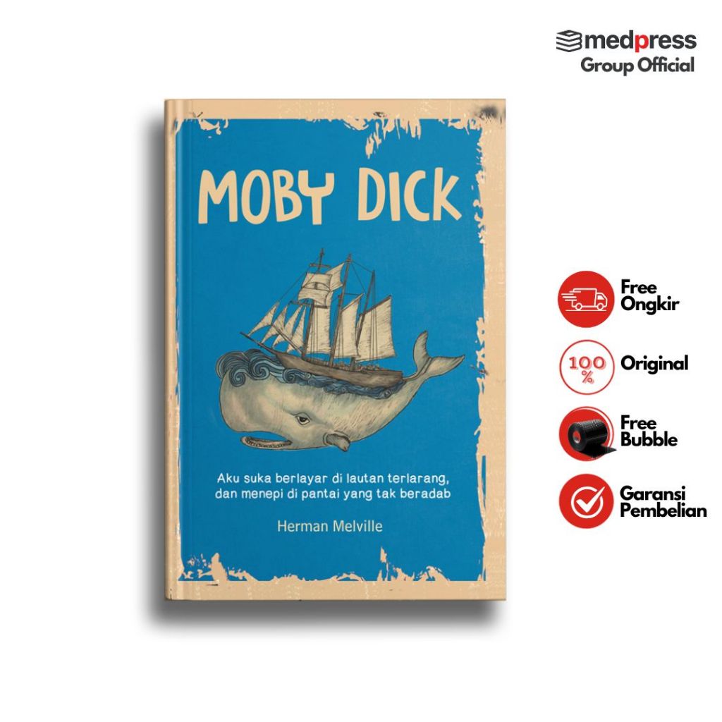 Buku Novel Terjemahan Sastra Klasik Moby Dick Herman Melville Penerbit Narasi