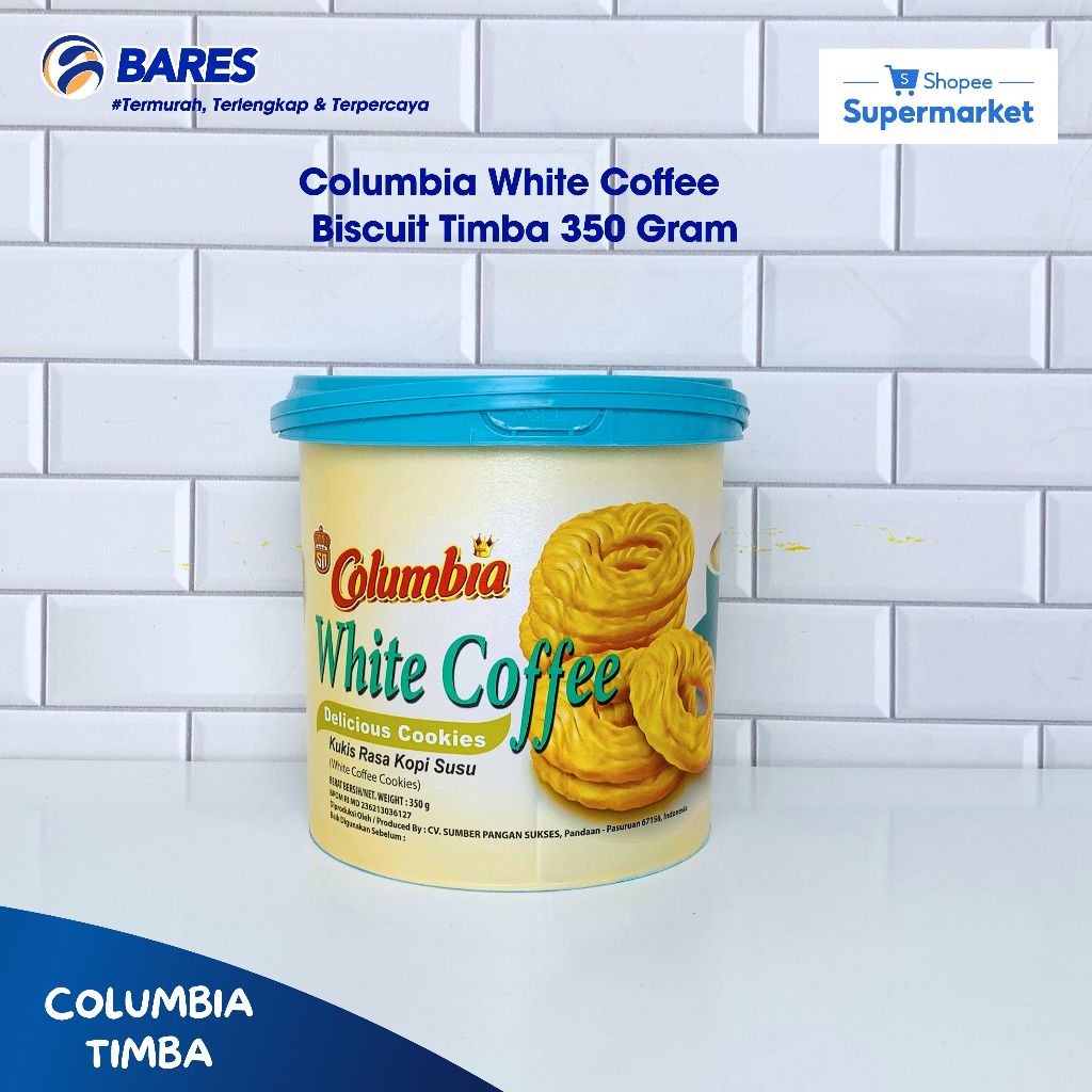 

Columbia White Coffee Biscuit Timba 350 Gram
