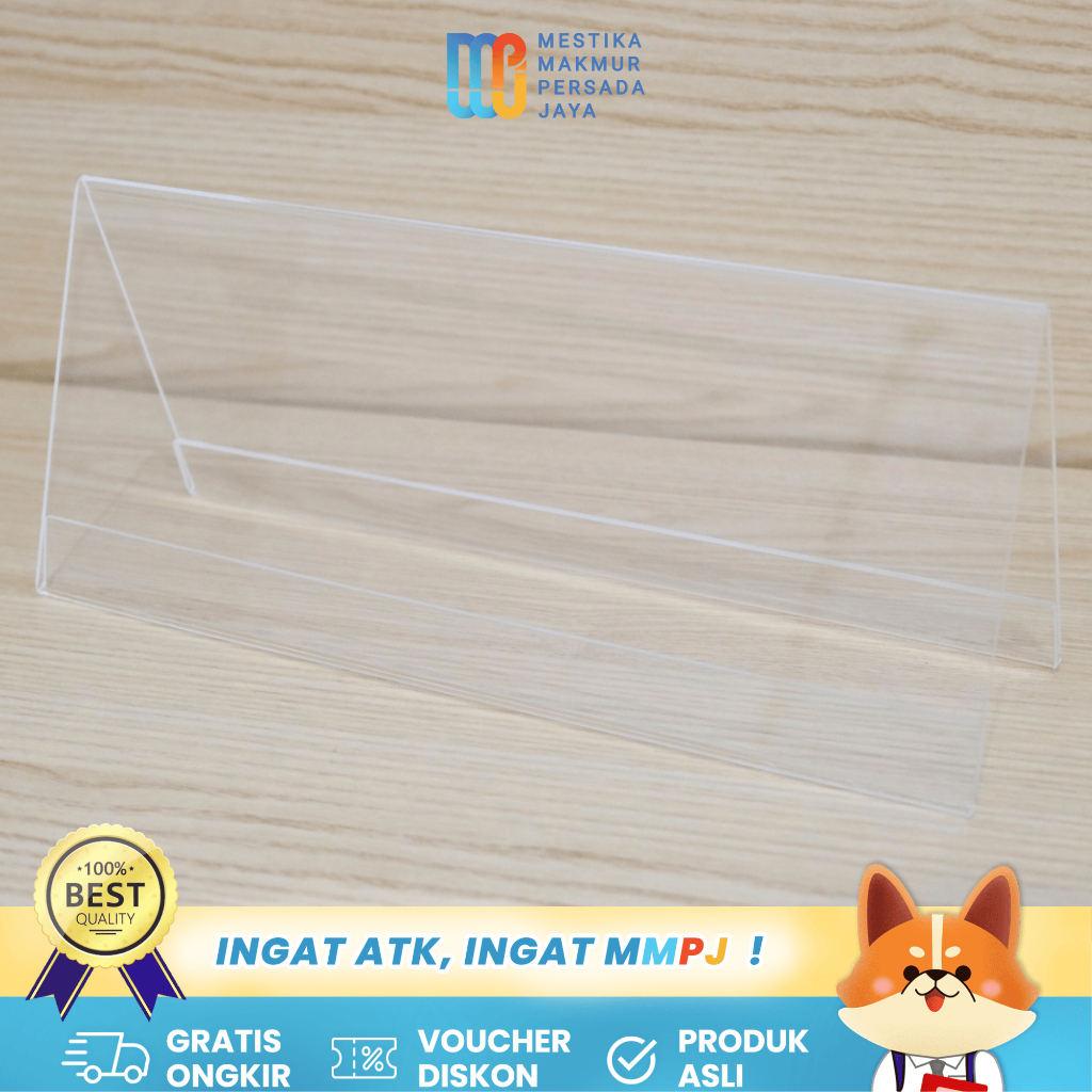 

Papan Nama Meja Akrilik Transparan - Display Nomor Meja & Label Profesional (10x10x25 cm) 5839514