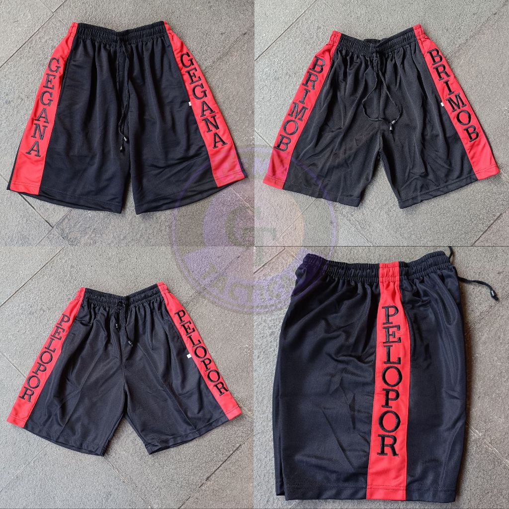Celana Pendek Brimob / Gegana / Pelopor / Celana Training Brimob Pendek / Celana olahraga pendek bri