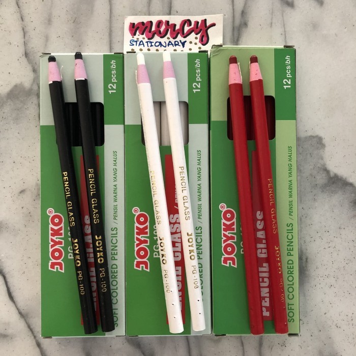 

Pensil Dermatograph / Pensil Kaca Joyko Hitam Putih