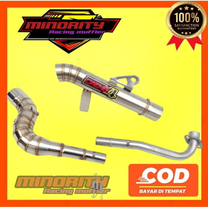 Knalpot Ds4/DAENG4 Supra125 Revo Jupiter Blade Vega SMAZ GREND Shogun Kirana dll