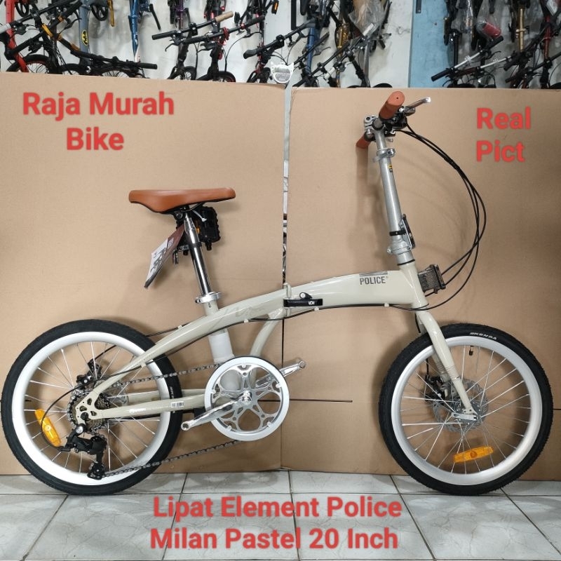 Sepeda Lipat Element Police Milan Pastel 20 Inch Lipat 20 Inch Police Milan