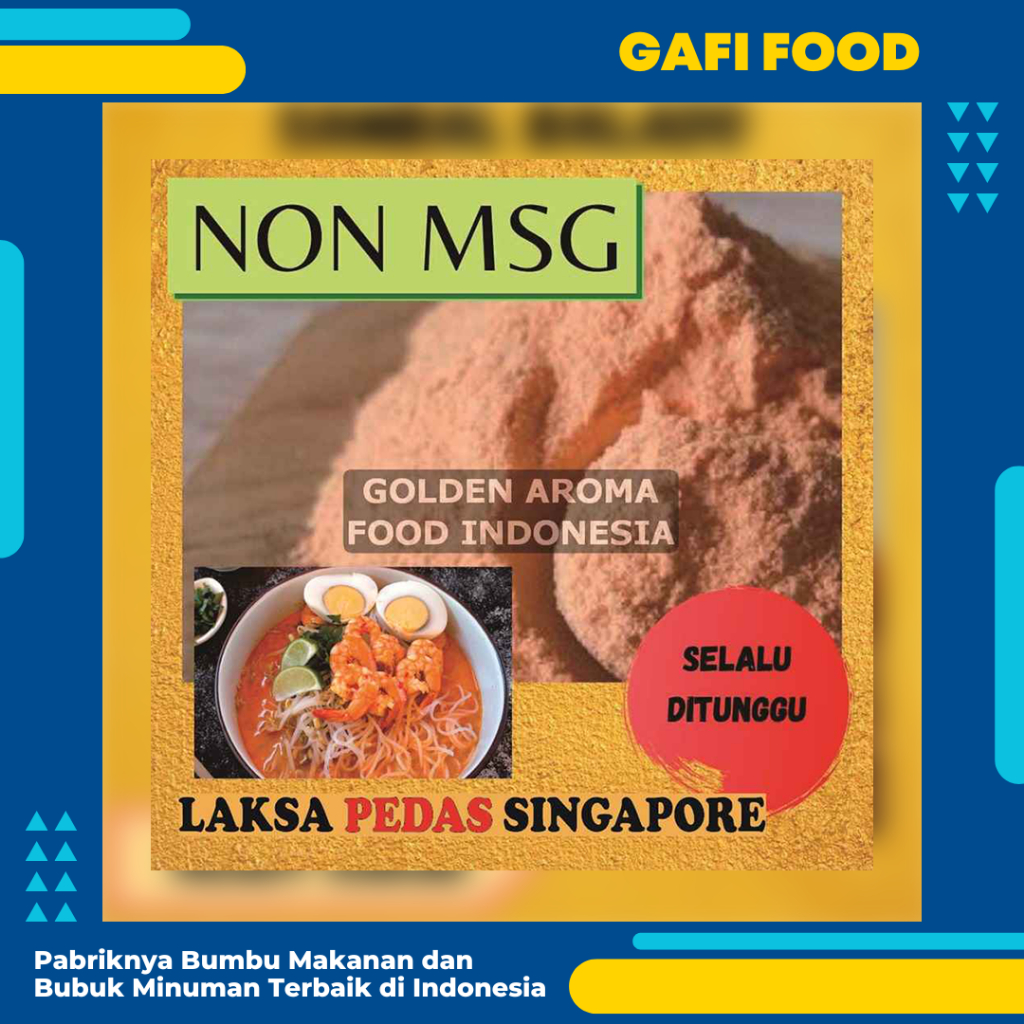 

Bumbu Bubuk Tabur Laksa Pedas Singapore NON MSG 1 Kg Bubuk Laksa Singapura Bumbu Suki Grill GAFI