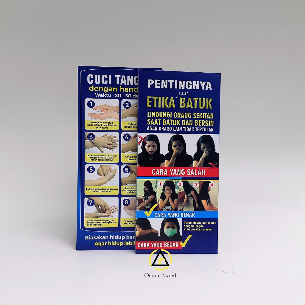 

Flyer Etika Batuk - Flyer Bersin - Flyer Tata Cara Mencuci Tangan