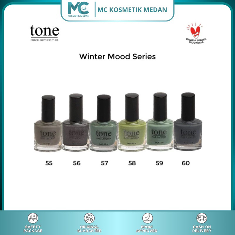 TONE NAIL LACQUER Winter Mood Series 55-60- Kutek