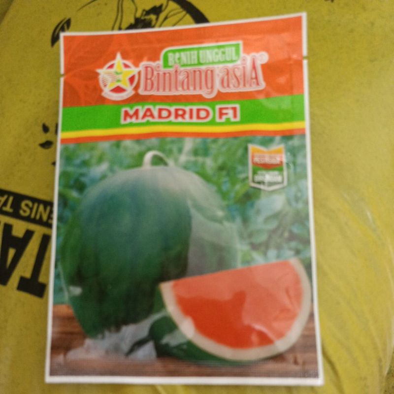 Benih/Bibit semangka non biji Madrid F1 20 gr