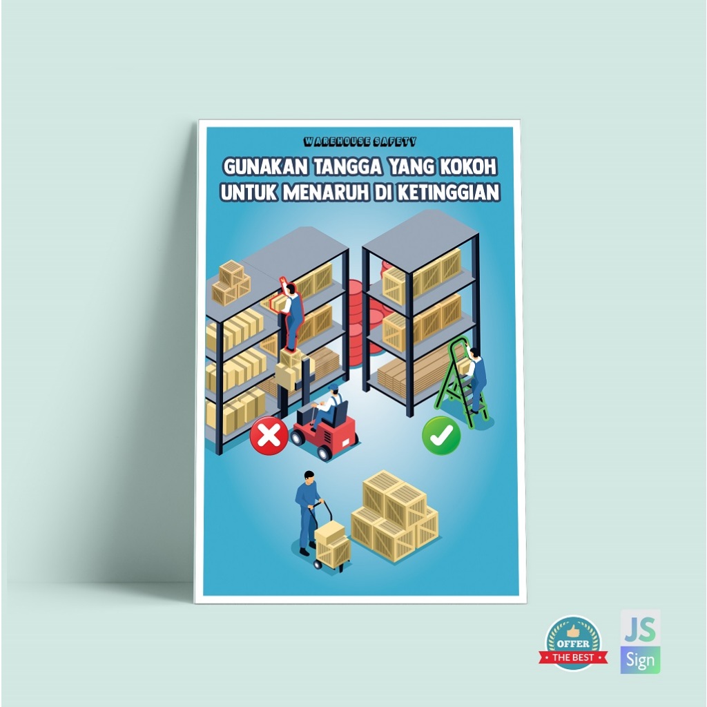 Poster Safety K3 - WAREHOUSE SAFETY