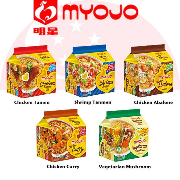 

Myojo Instant Noodle - Charmee/Curry/Abalone/TomYam/Tanmen/Mee Poh Dry/Mushroom - Mie Instan Myojo Impor Singapore