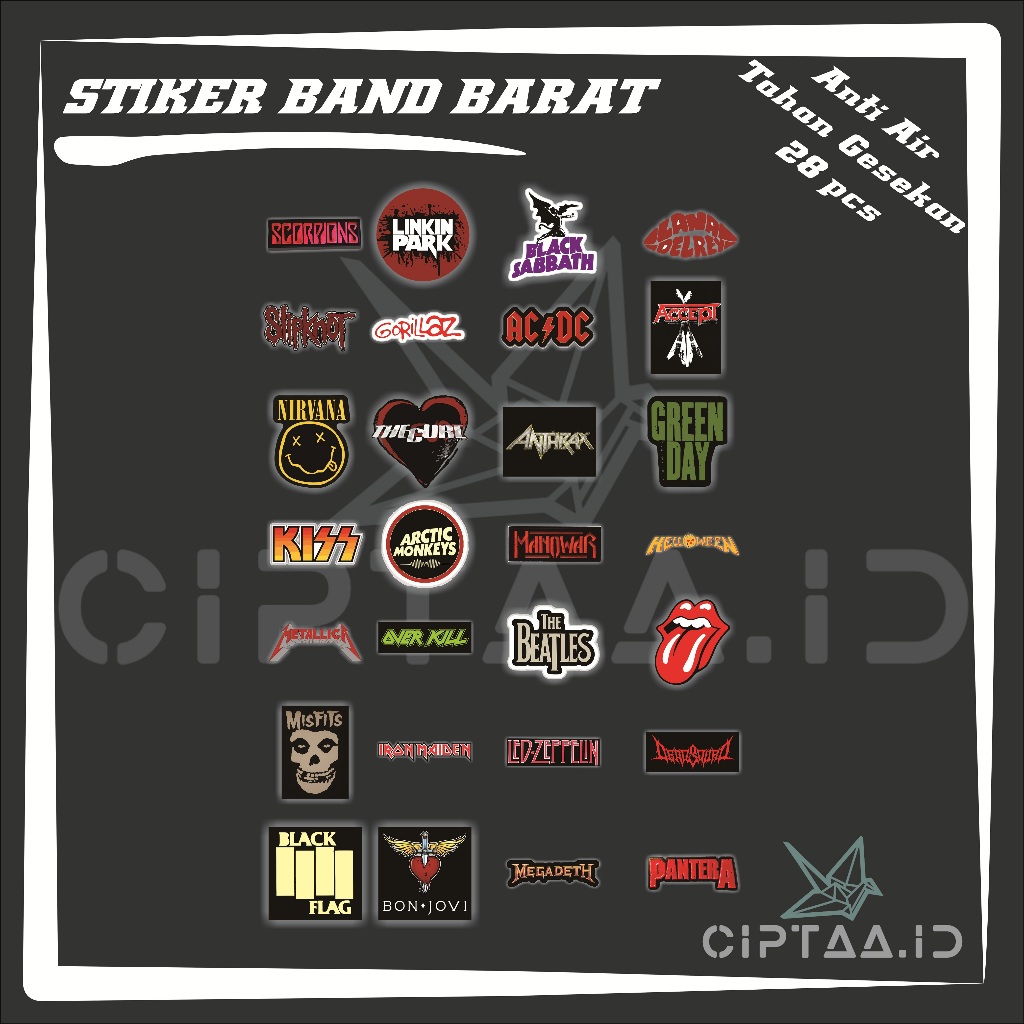 

Stiker Band Barat - Bahan Vinyl Anti Gores Waterproof 28 pcs