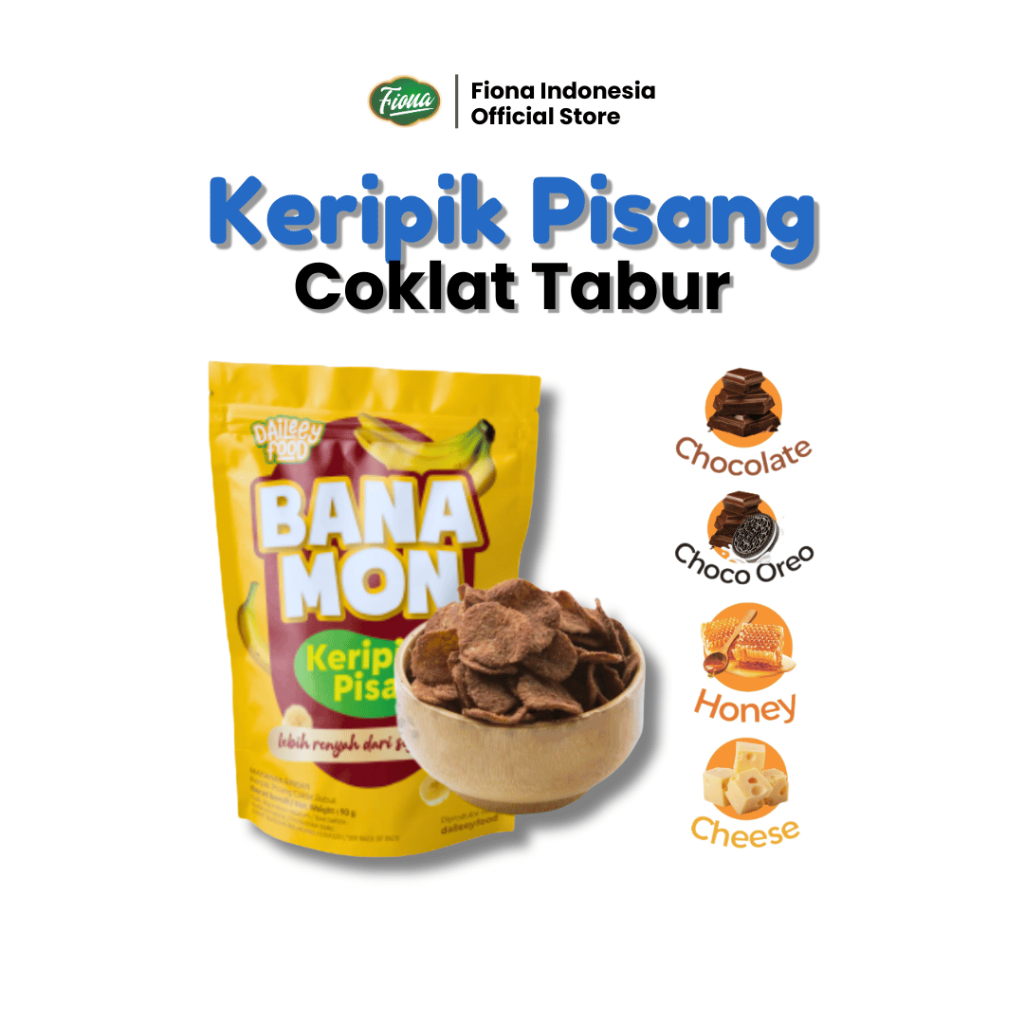 

Fiona Keripik Kripik Pisang Tabur Banamon 90 gram - Garansi Renyah BISA COD