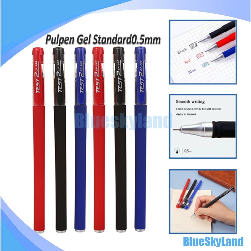 

Semesta9995~ Pulpen Gel 0,5 TES 2 BOLPOIN Dan REFIL Pena Isi Ulang Alat Tulis Kantor Sekolah Warna Hitam / Biru / Merah Pendidikan Kerja Pen Tita Premium Ujung Lancip Tumpul Standar Bagus Murah Black Red Blue Bolpoint Jel Cair
