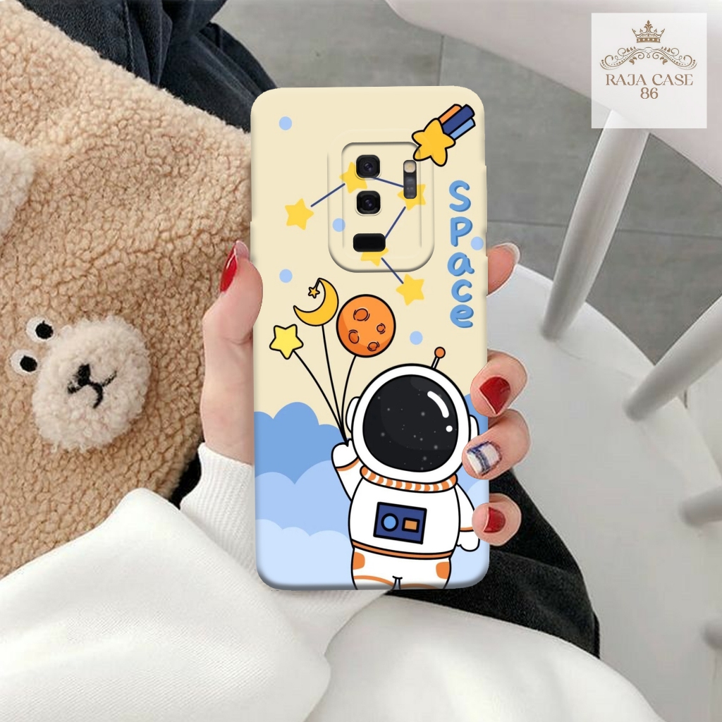Softcase Samsung Galaxy S9 Plus - Rajacase - Case Samsung Galaxy S9 Plus - Motif Case Astronot - Cas