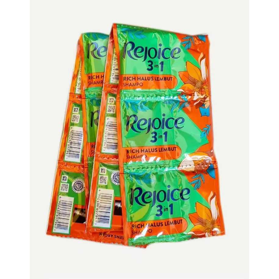 Rejoice Rich Sampo 3 in 1 isi 12 Sachet