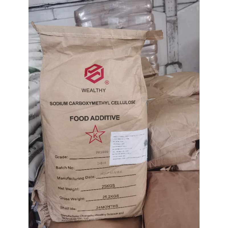

SODIUM CARBOXYMENTHYL CELLULOSE EX WEALTHY 25KG / CMC FOOD GRADE 25KG