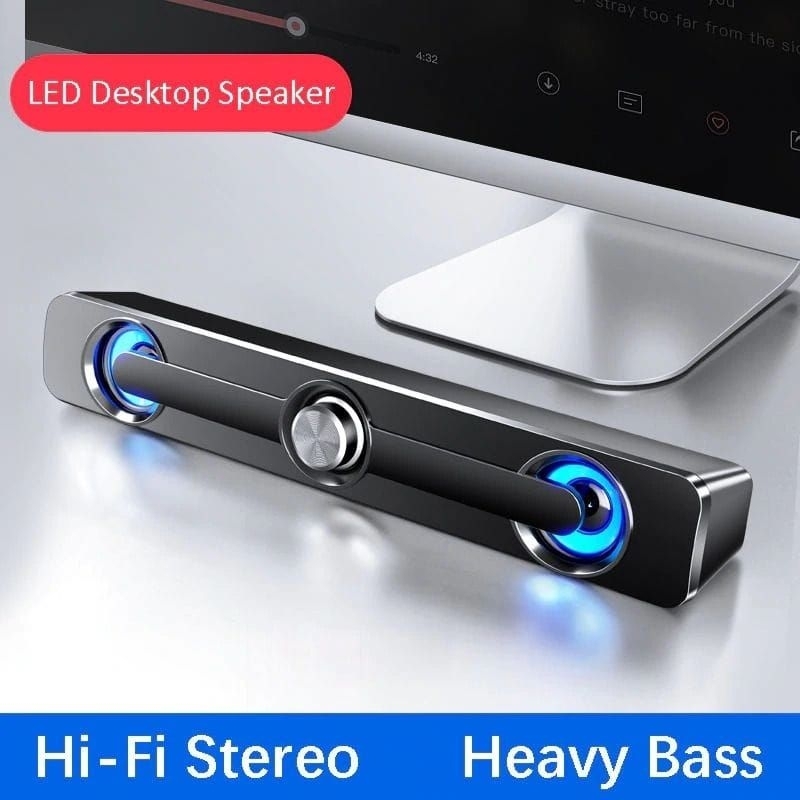 SADA Bluetooth Soundbar Home Theater Hifi Stereo Heavy Bass - Speaker Super Bass - V - 111 - Black