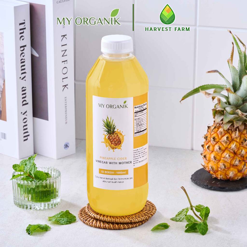 

My Organik Cuka Nanas Original With Mother Organik 100% Tanpa Campuran Apapun 1000ml