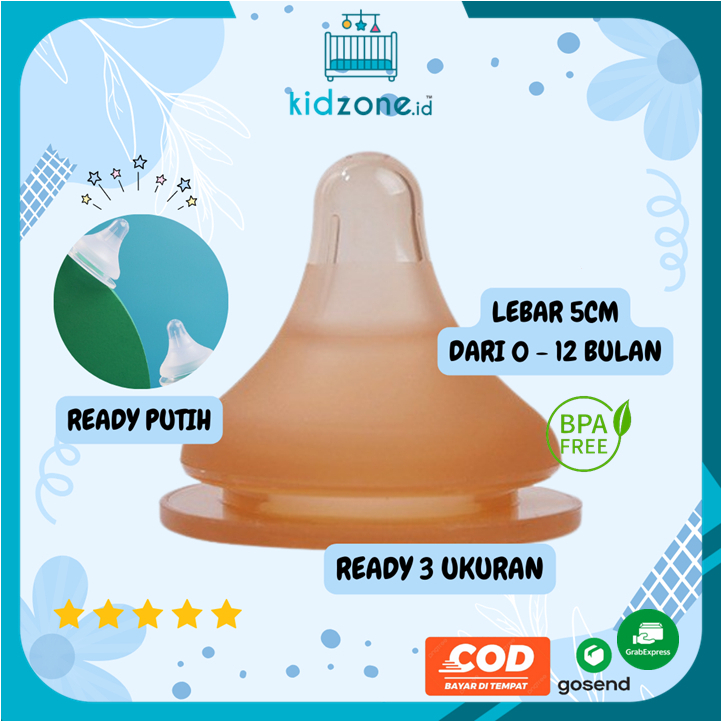 Dot Bayi Wide Neck 5cm Silikon Untuk PIGEON / Dot Wide Neck 5cm Menyerupai DOT PIGEON GENERASI 2 / N