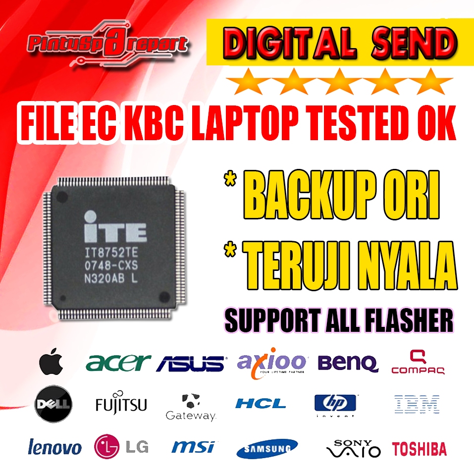 FILE KBC EC SIO ENE LAPTOP NOTEBOOK NETBOOK SEGALA MERK DAN TYPE (TESTED OK NYALA)