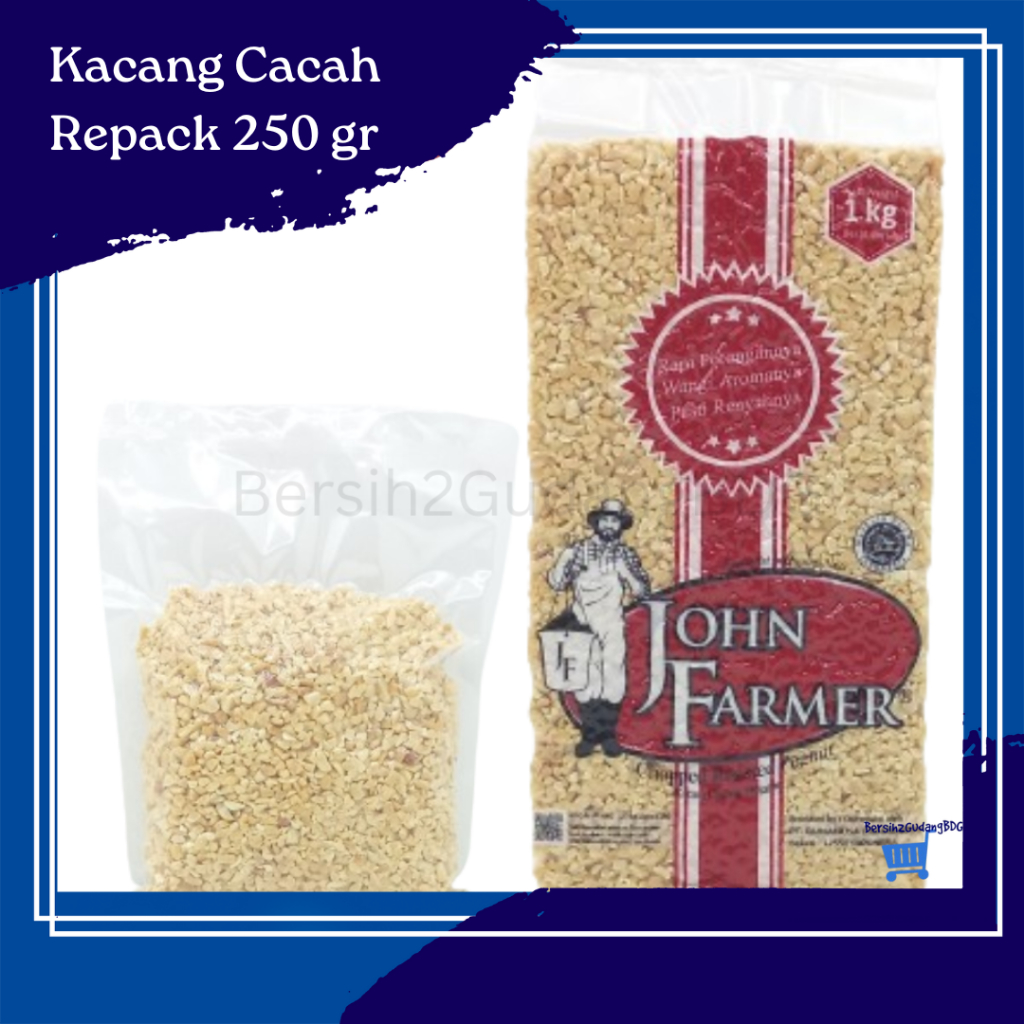 

John Farmer Kacang Cacah / Kacang Sangrai / Kacang Cincang / Chopped Peanut 250 grm