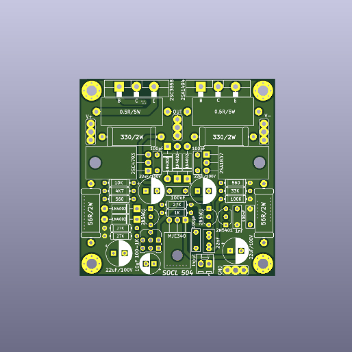 PCB SOCL 504 Amp 2U Dauble layer