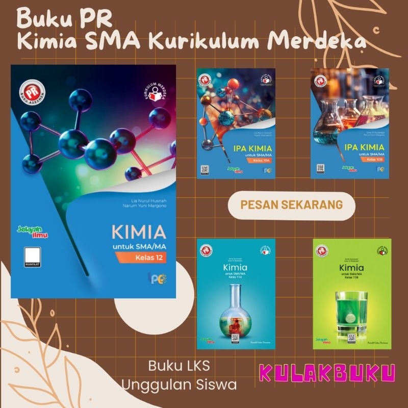 Buku PR Kimia SMA Kelas 10 11 12 Semester 1 & 2 Kurikulum Merdeka Intan Pariwara Edisi Baru