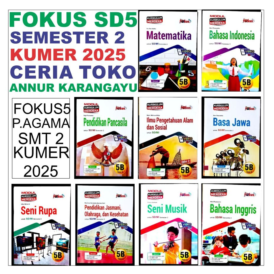 Cezuf Lks Lengkap Sd 1 2 3 4 5 6 FOKUS Ceria Kelas 1 2 3 4 5 6 Modul FOKUS CERIA 2025 Kurikulum Merd