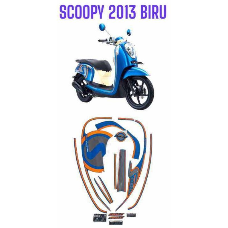 striping stiker honda scoopy fi 2013-2014