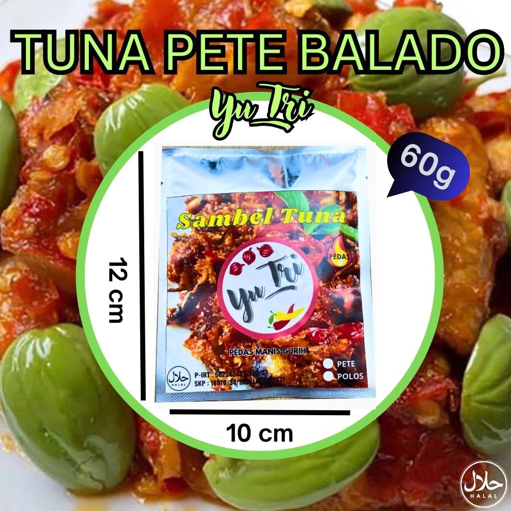 

Promo Ikan Tuna Pete Balado 60 Gram Sambel Pedas Manis Gurih Halal Sachet Lauk Higienis Murah Enak