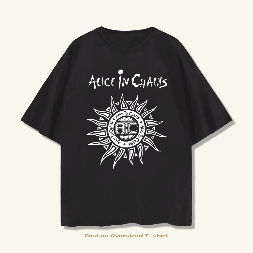 Ready Stock - Tshirt Alice In Chains Vintage Oversize Supersoft Cotton