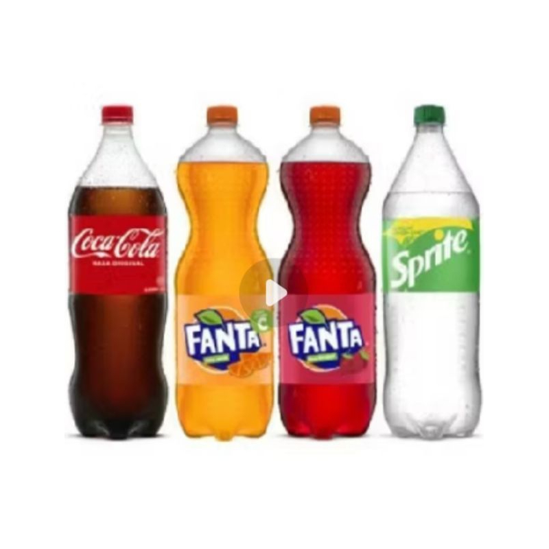 

Coca Cola, Fanta Orange, Fanta Strawberry, Sprite, kemasan pet 1 liter