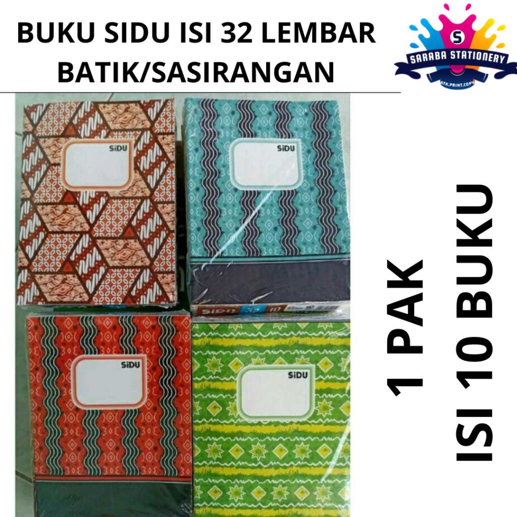 

Buku Tulis Sidu isi 32 lembar edisi batik & sasirangan