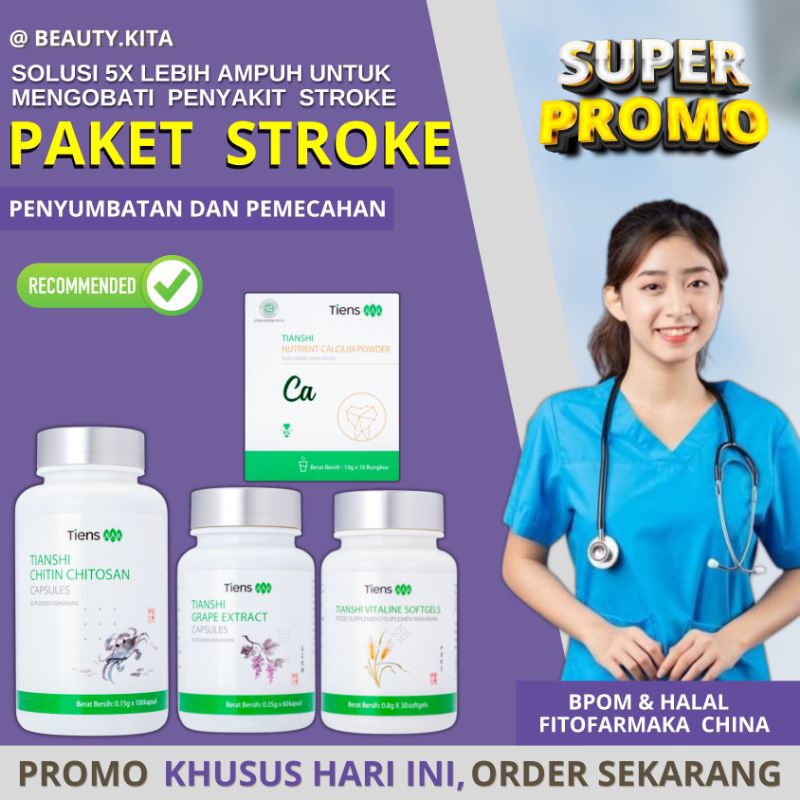 OBAT STROKE CHINA - Tiens Obat Herbal Stroke Penyumbatan Pembuluh Darah Herbal China Untuk Stroke Or
