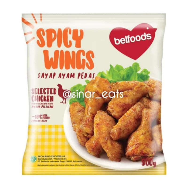 

Belfoods Spicy Wings Sayap Ayam Pedas Chicken 500G