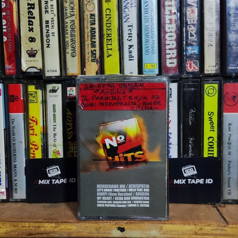 Kaset Pita - No 1 Hits - Volume 6 - Kompilasi Indonesia - Radio Tape - Kaset - Radio - Pemutar Kaset