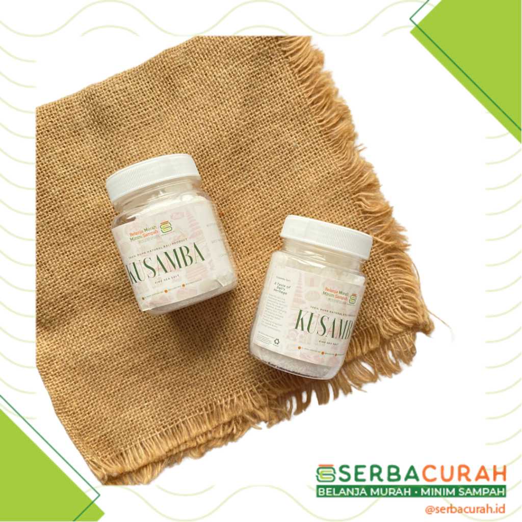 

Garam Kusamba Fine | Bali Natural Sea Salt | Kemasan Jar Plastik 125 gr